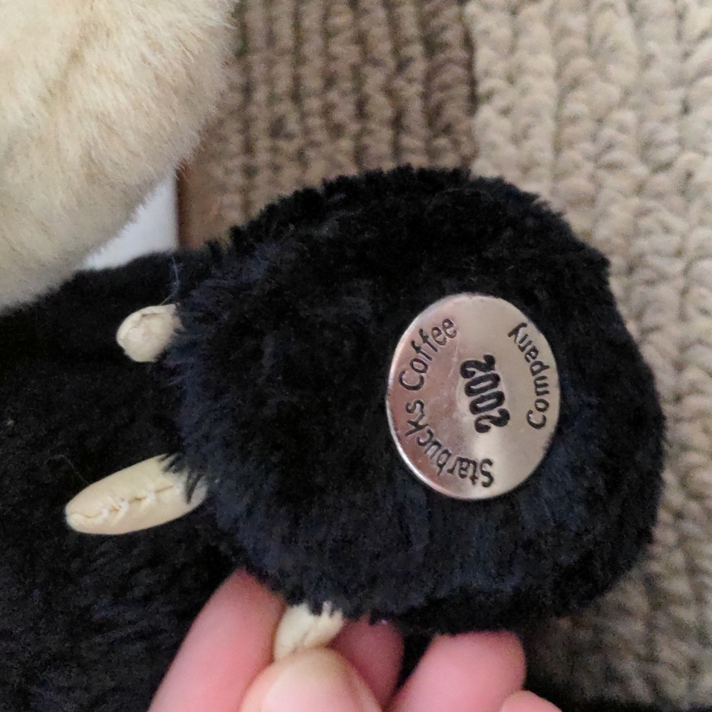 Starbucks Bearista Halloween Black Cat Bear Plush 2002 - Picture 2 of 6
